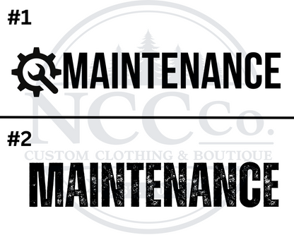 Maintenance - Centre Chest Designs
