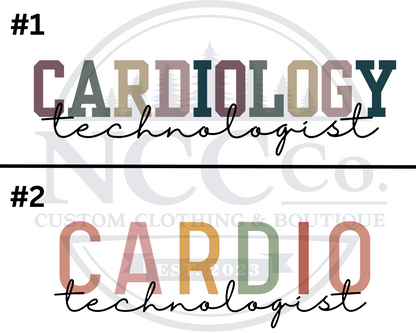 Cardio Tech - Centre Chest Designs