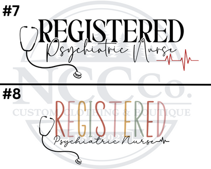 Psychiatric Nurse - Centre Chest Designs