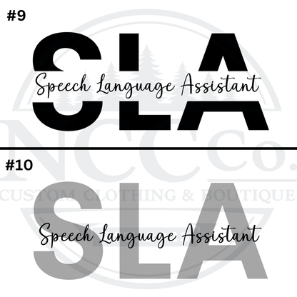 SLA T-Shirt  (Centre Chest Designs)