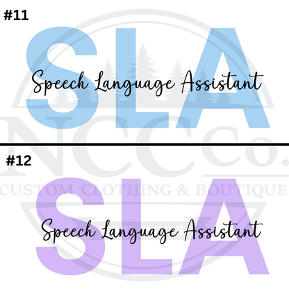 SLA T-Shirt  (Centre Chest Designs)