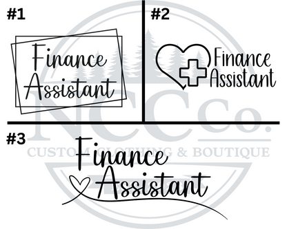 Finance Assistant - Left Chest Designs