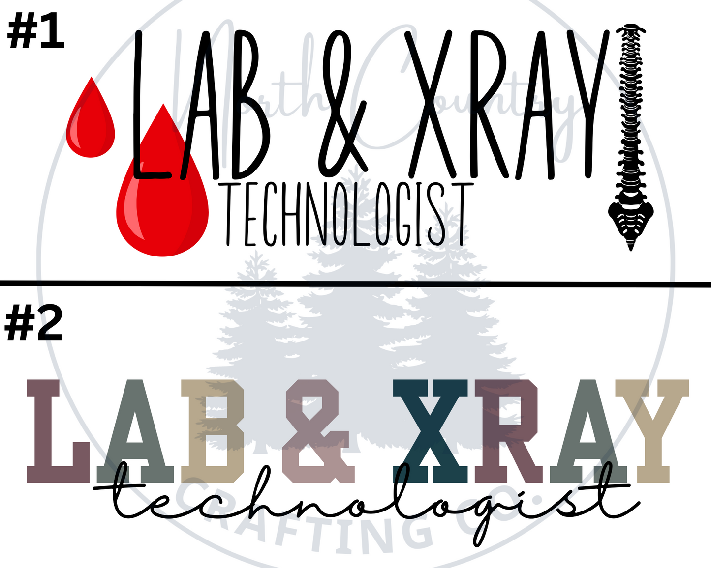 Combined Lab & Xray - Centre Chest Designs