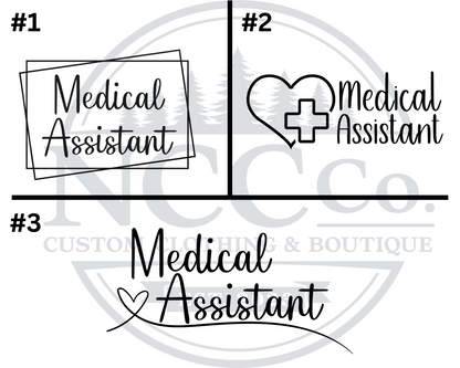 Medical Assistant - Left Chest Designs