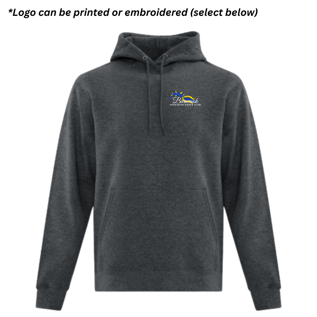 Unisex Pullover Hoodie (Printed or Embroidered Option)