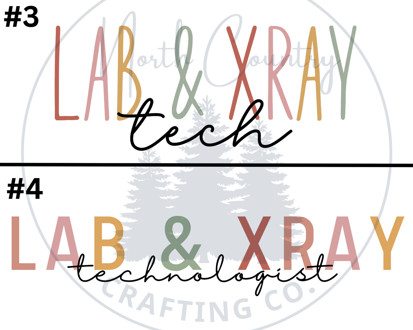 Combined Lab & Xray - Centre Chest Designs