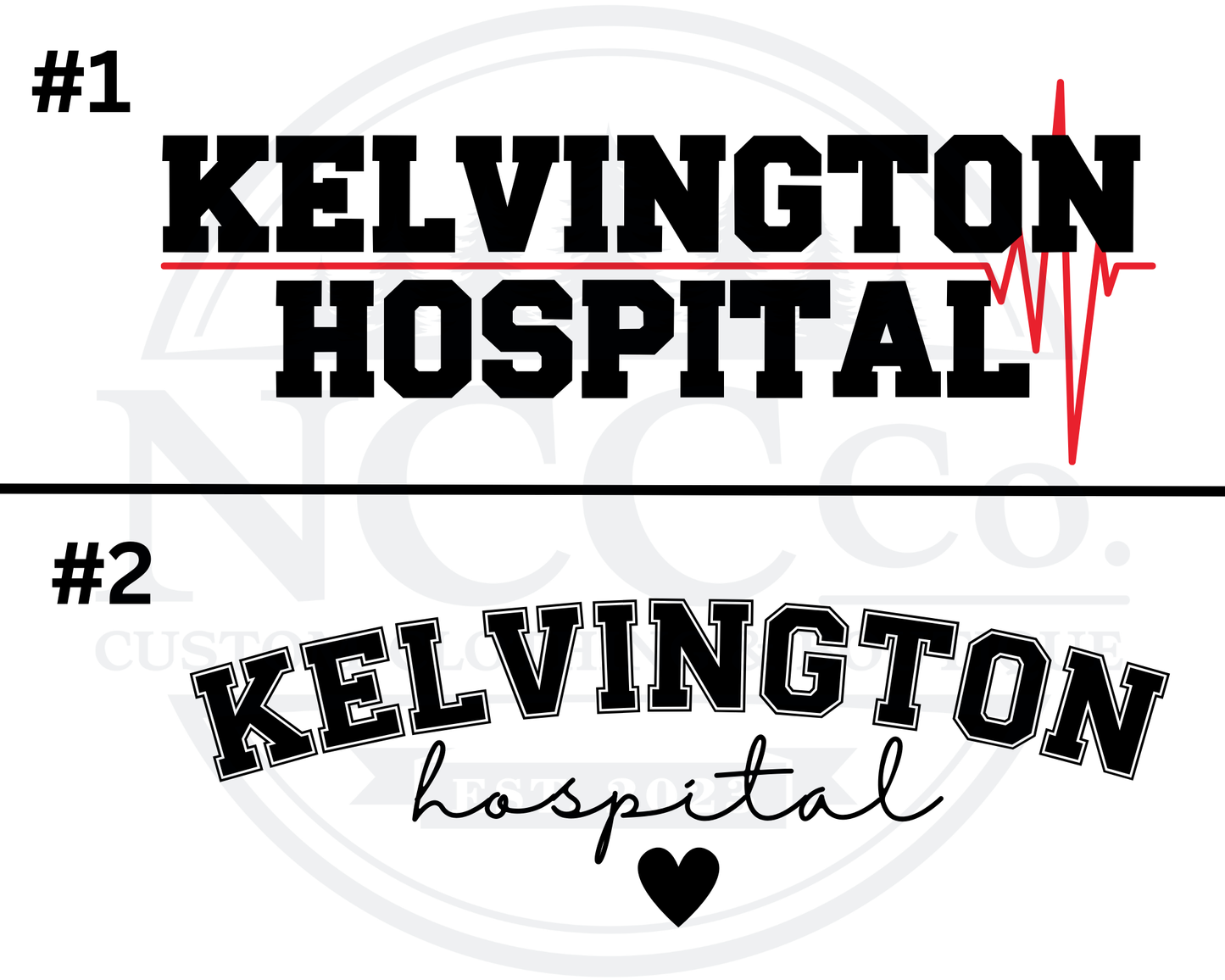 Kelvington Hospital Centre Chest Designs