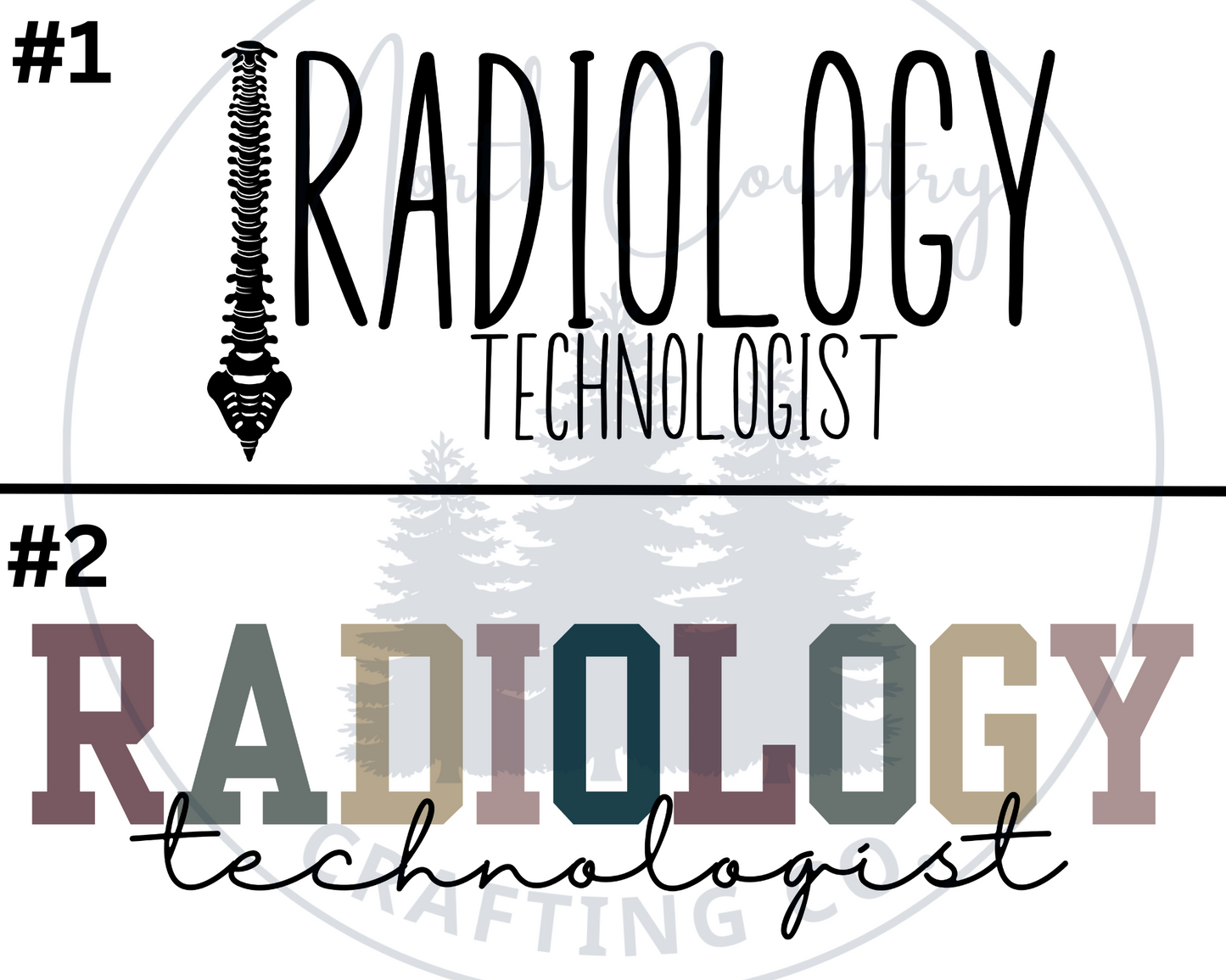 Radiology Tech - Centre Chest Designs