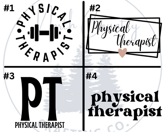 Physical Therapist - Left Chest Designs