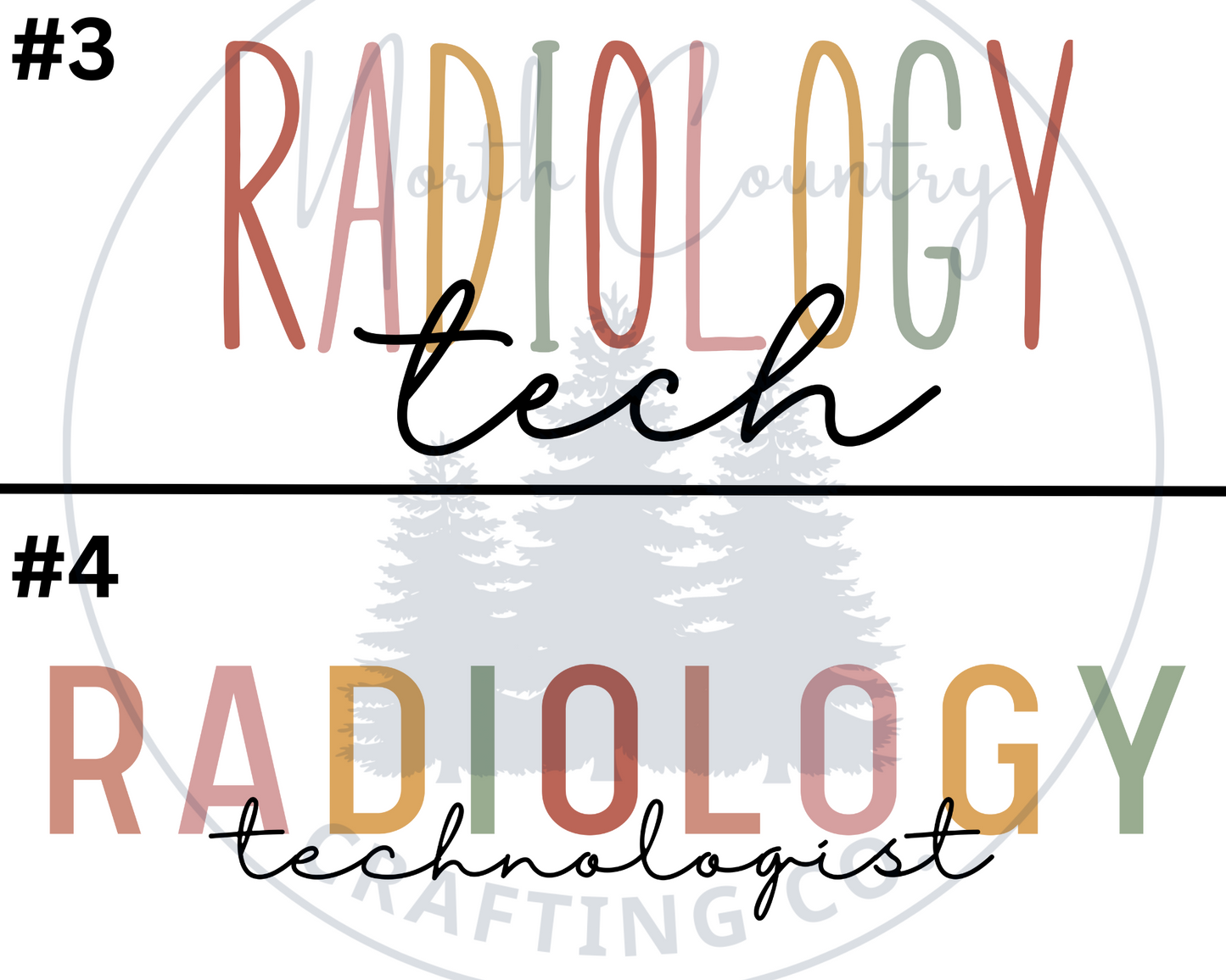 Radiology Tech - Centre Chest Designs