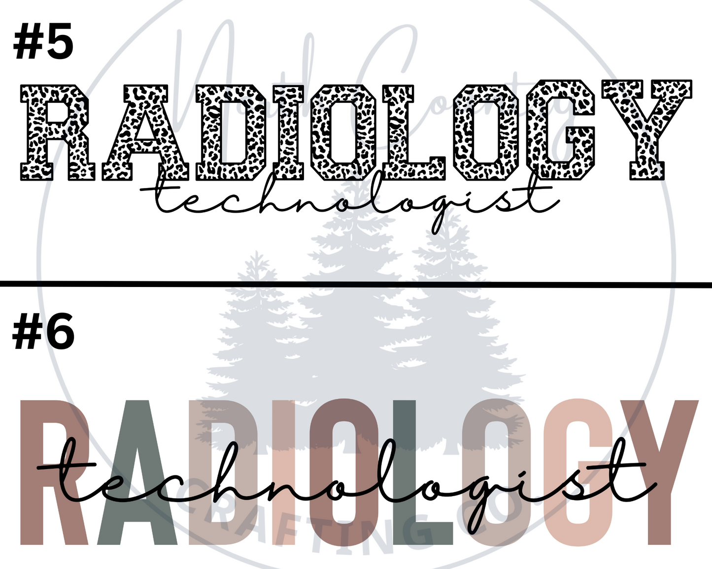 Radiology Tech - Centre Chest Designs