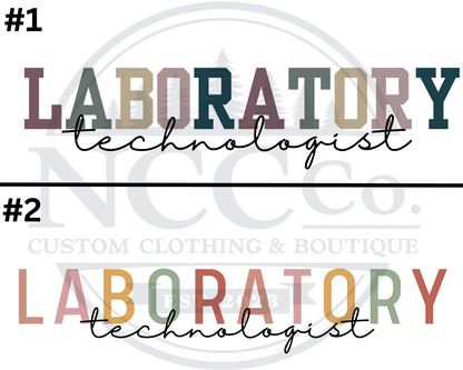 Lab Tech - Centre Chest Designs