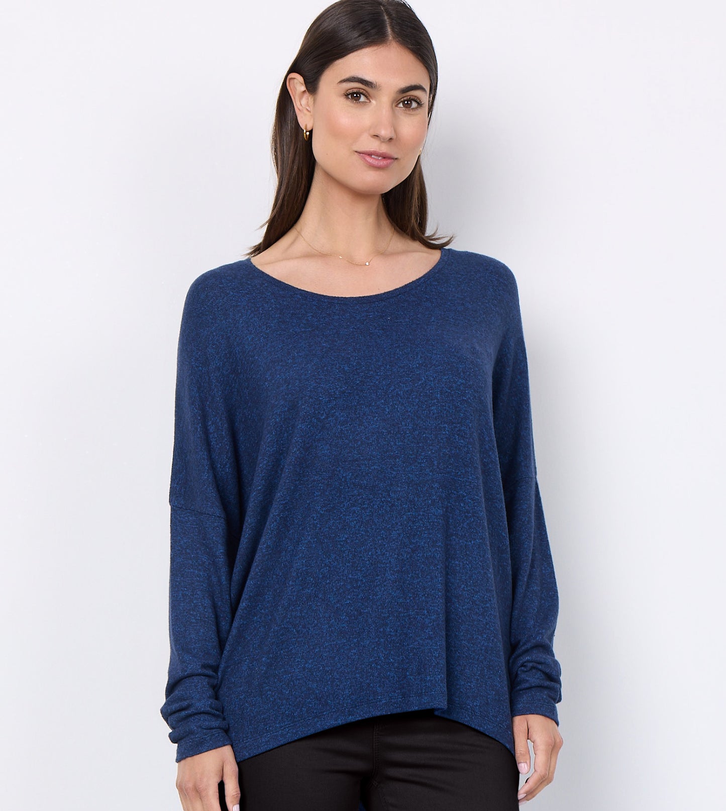 Biara Long Sleeve - Navy Melange