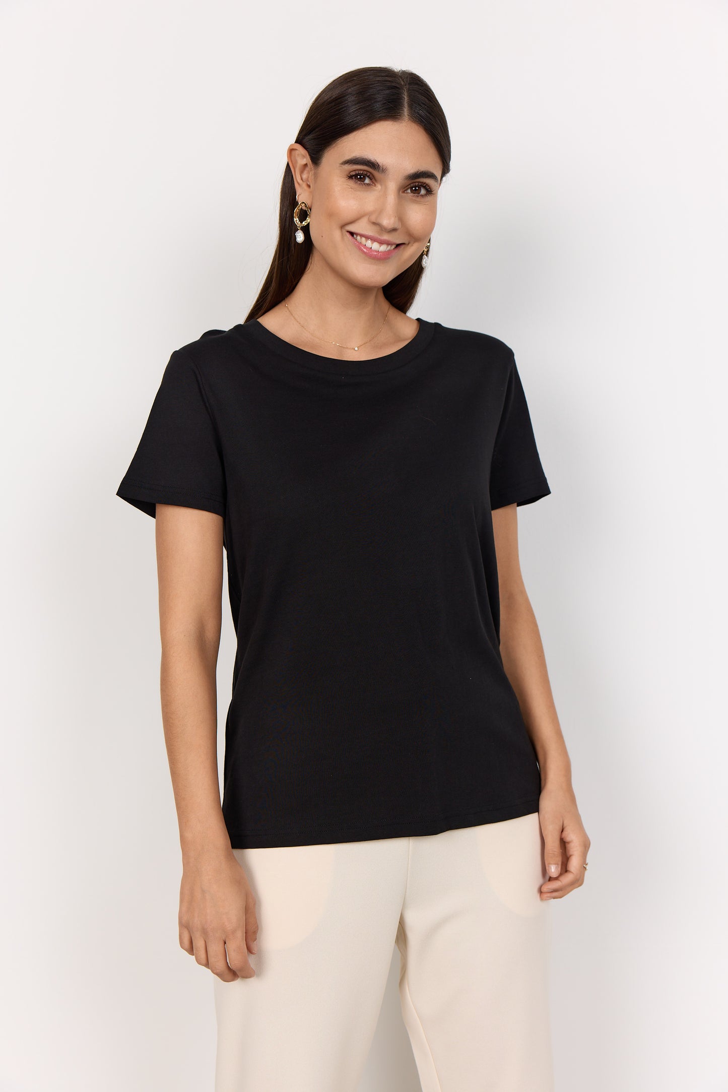 Derby Cotton Tee - Black