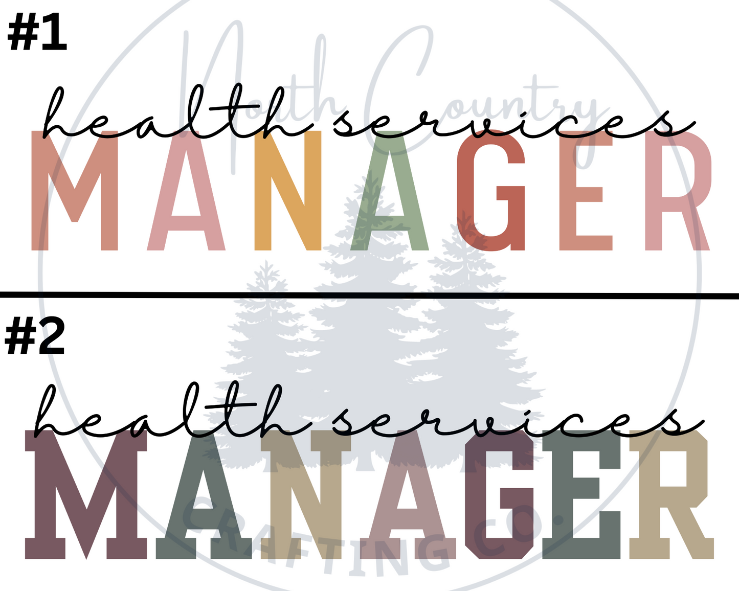 Health Services Manager - Centre Chest Designs