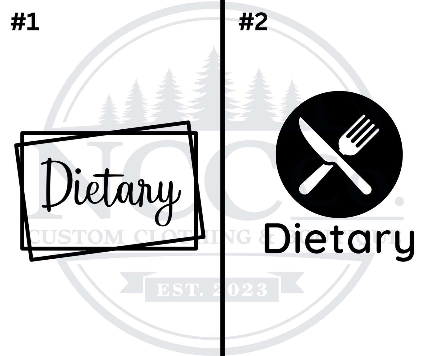 Dietary - Left Chest Designs