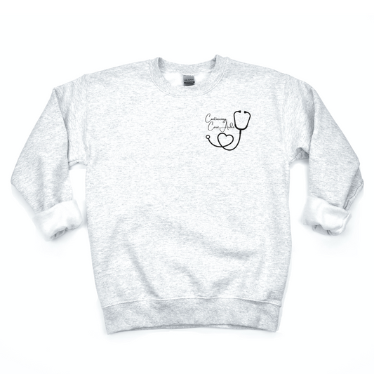 CCA Pocket Size Stethoscope Crewneck