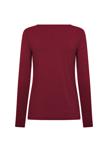 Marica Long Sleeve - Dark Red