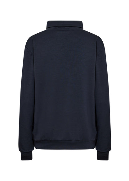 Banu Cowl Neck Lightweight Sweater - Navy