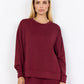 Banu Side Slit Long Sleeve - Dark Red