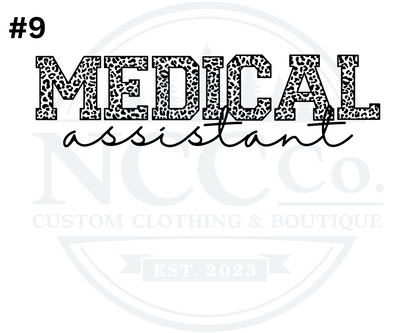 Medical Assistant Centre Chest Designs