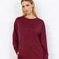 Banu Seam Detail Long Sleeve - Dark Red