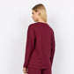 Banu Seam Detail Long Sleeve - Dark Red