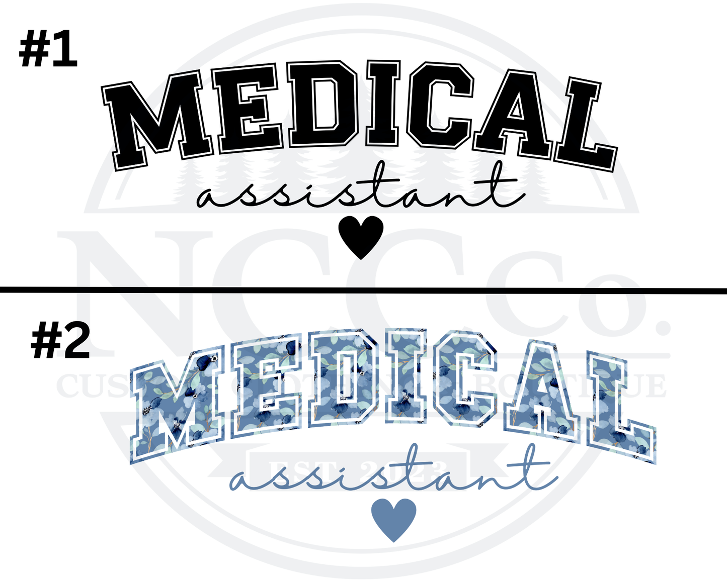 Medical Assistant Centre Chest Designs