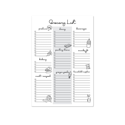 Grocery List Notepad
