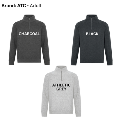 Unisex Vintage 1/4 Zip (Printed or Embroidered Option)