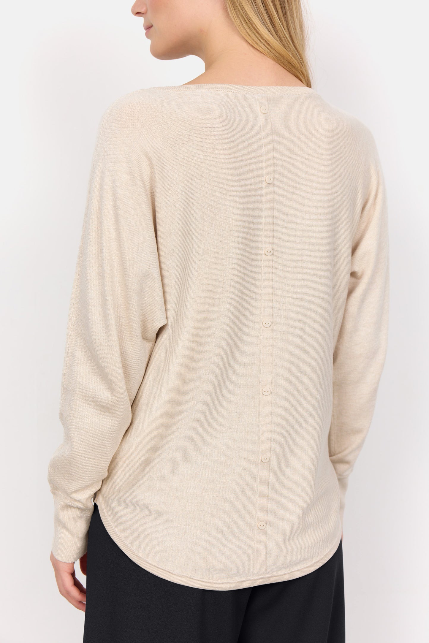 Long Sleeve with Back Button Detail