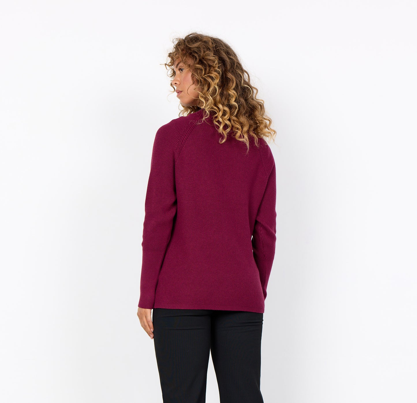 Kanita Knit Sweater - Dark Red
