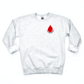 Phlebotomist Pocket Size Blood Drop Crewneck