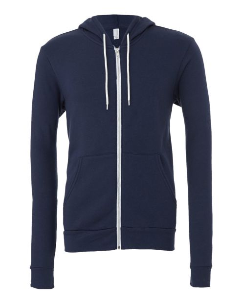 Unisex Bella+Canvas Full Zip Fleece Hoodie