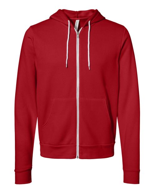 Unisex Bella+Canvas Full Zip Fleece Hoodie