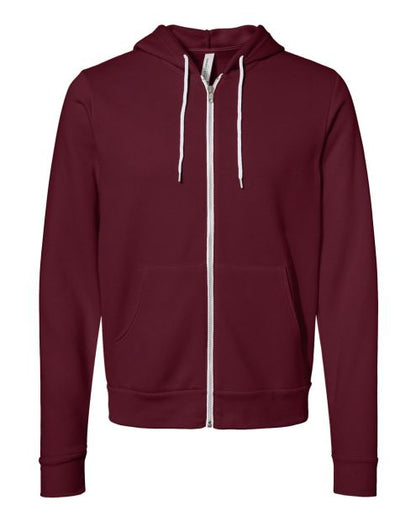 Unisex Bella+Canvas Full Zip Fleece Hoodie