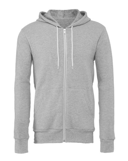 Unisex Bella+Canvas Full Zip Fleece Hoodie