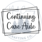 Continuing Care Aide Pocket Size Double Box Crewneck