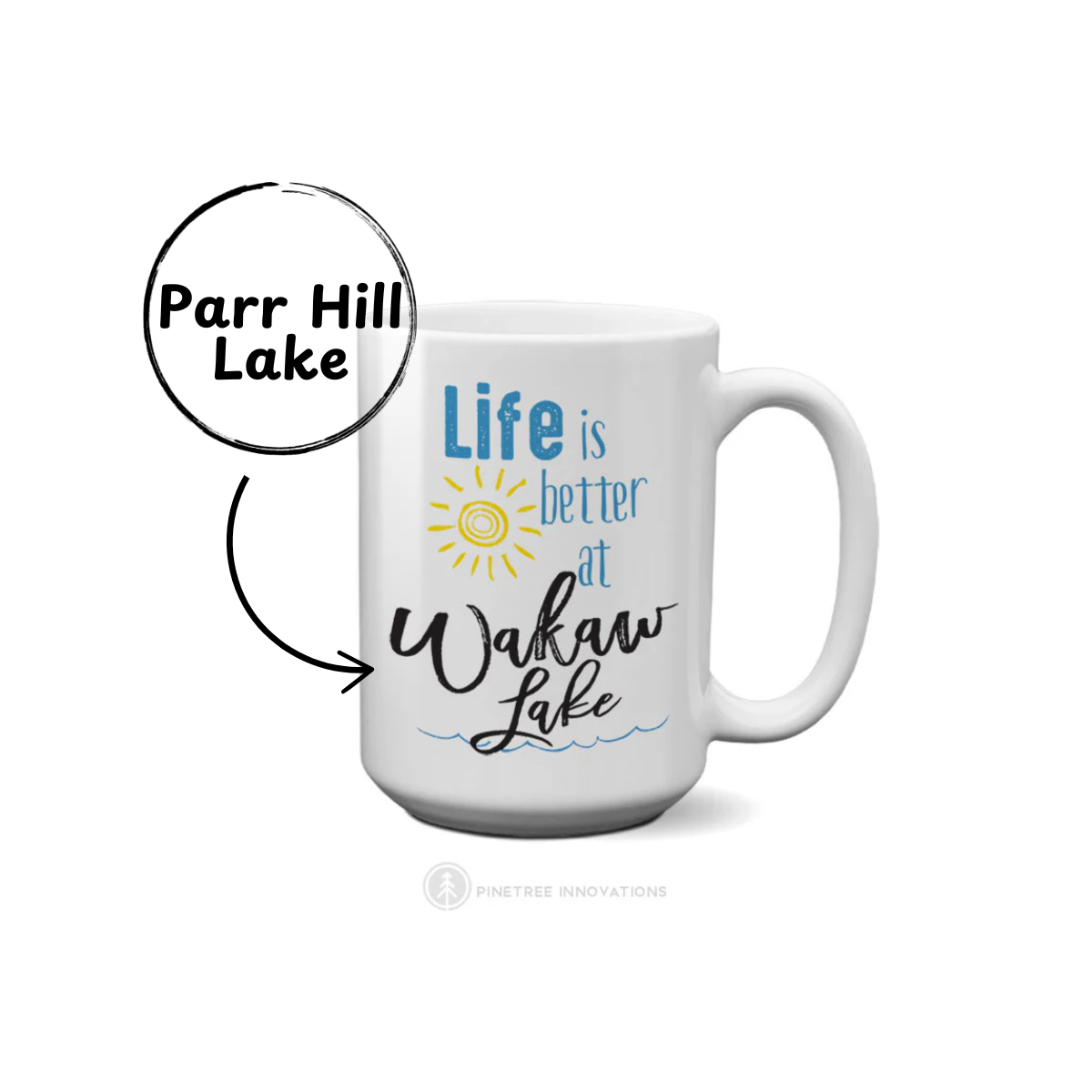 Life is better at Parr Hill Lake Mug