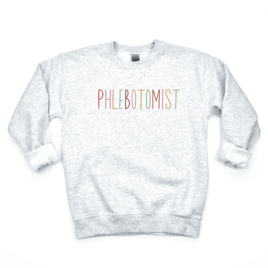 Phlebotomist Multicolour Crewneck