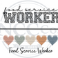 Food Service Worker - Centre Chest Designs