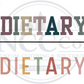 Dietary - Centre Chest Designs