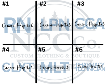 Canora Hospital with Occupation (BLUE) - Left Chest