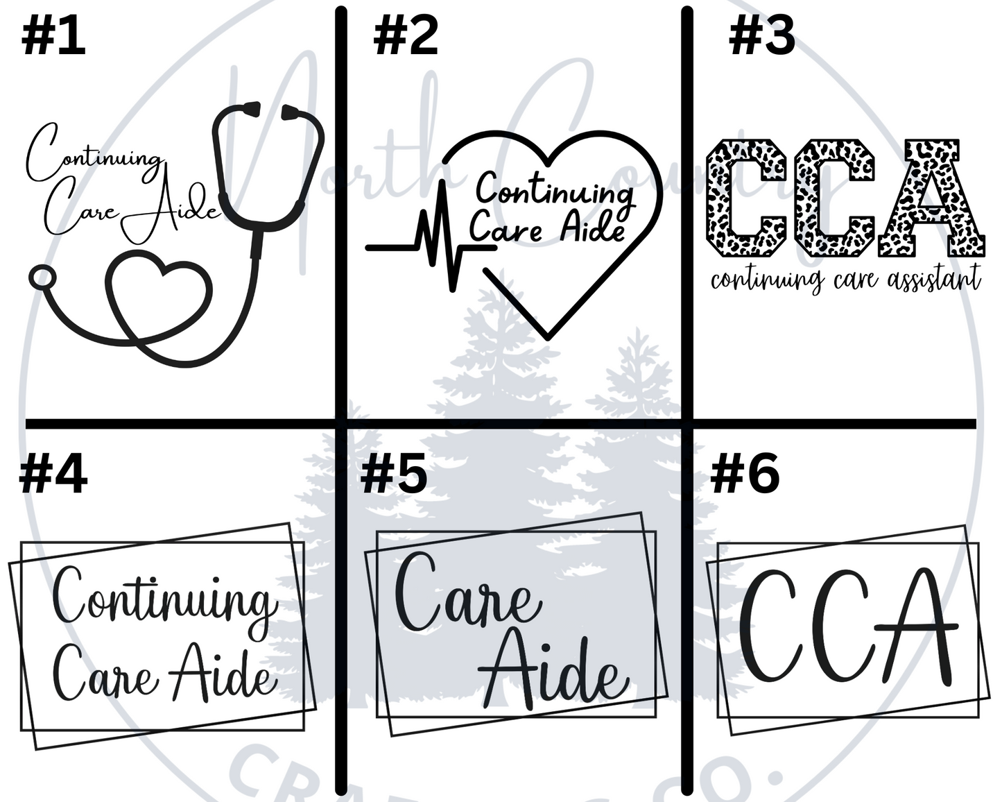 Continuing Care Aide - Left Chest Designs