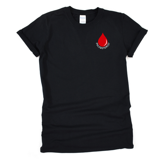 Phlebotomist Pocket Size Blood Drop T-Shirt