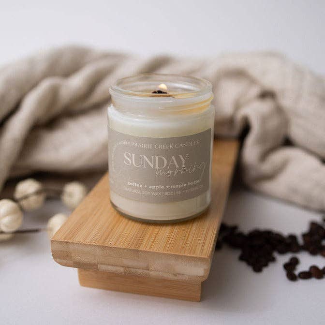 SUNDAY MORNING SOY WAX CANDLE: 8OZ