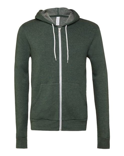Unisex Bella+Canvas Full Zip Fleece Hoodie