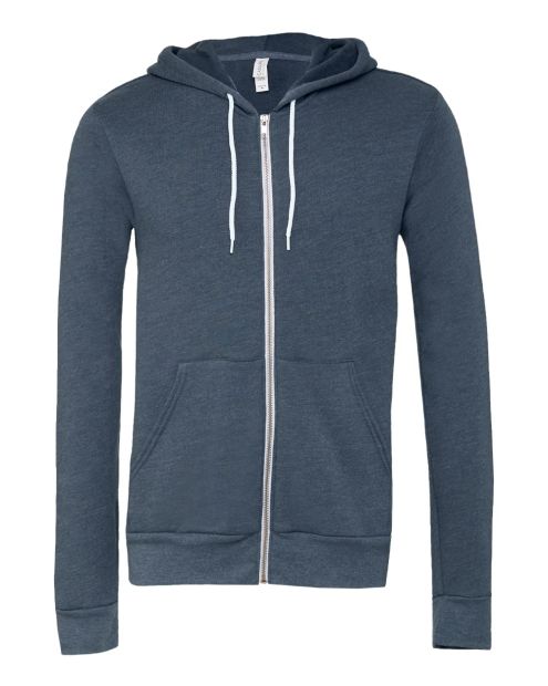 Unisex Bella+Canvas Full Zip Fleece Hoodie