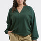 Blu Pepper Curvy Exposed Seam Relaxed Long Sleeve Knit