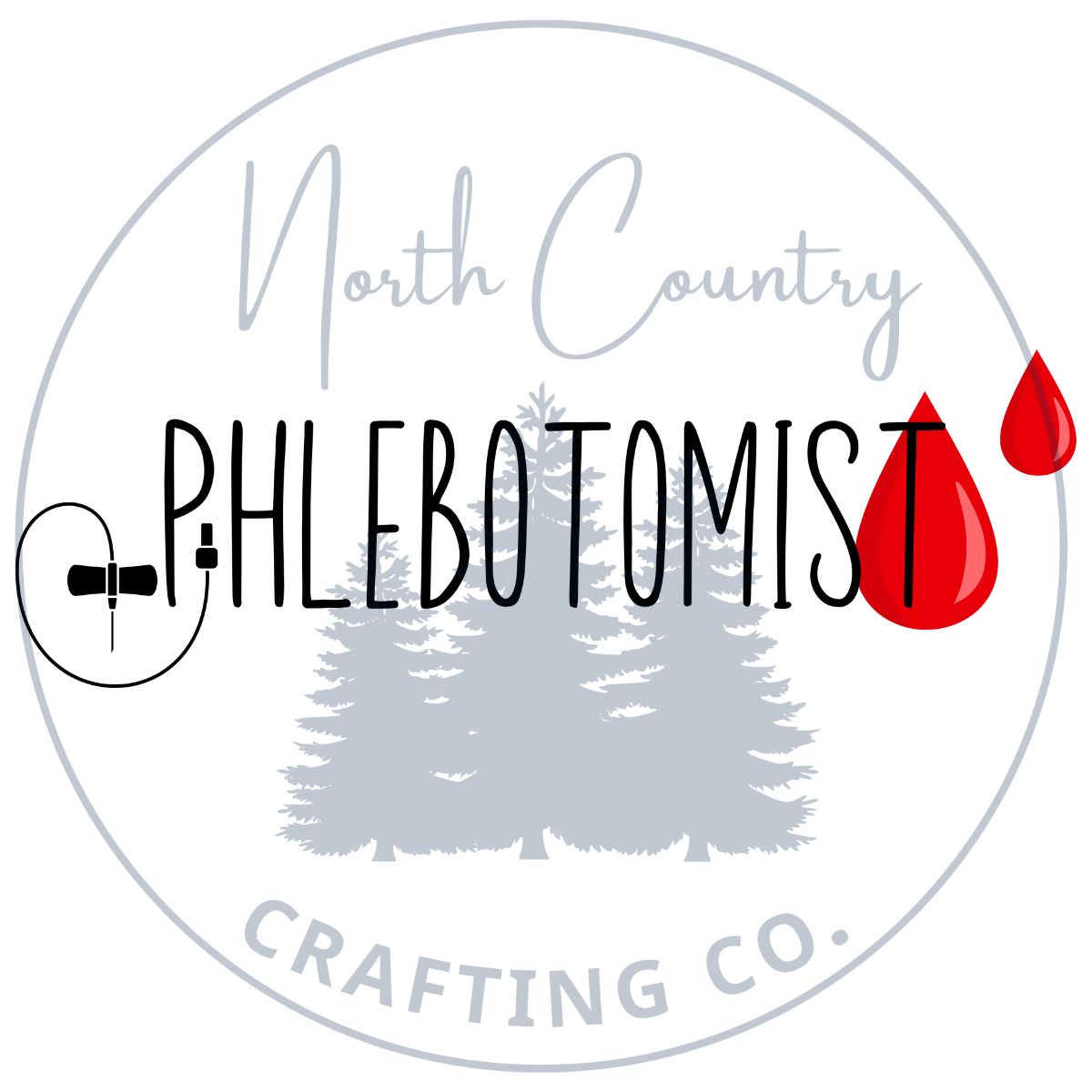 Phlebotomist Butterfly & Blood Drop T-Shirt